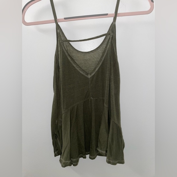 Urban Outfitters Dark Green flowy tank top - size XS - Picture 5 of 8